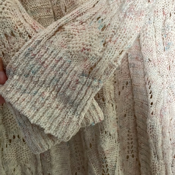 Anthropologie Pilcro Long Pointelle Knit Cardigan Duster - Picture 7 of 8